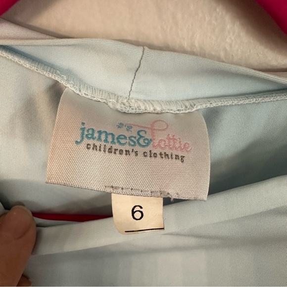 James & Lottie The Sammy Light Blue Children Swim Rash Guard Sz 6 (Boys) GUC - Picture 3 of 4